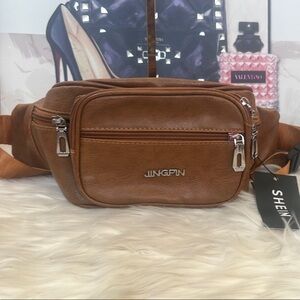 SHEIN Brown Belt Bag with Modern Design